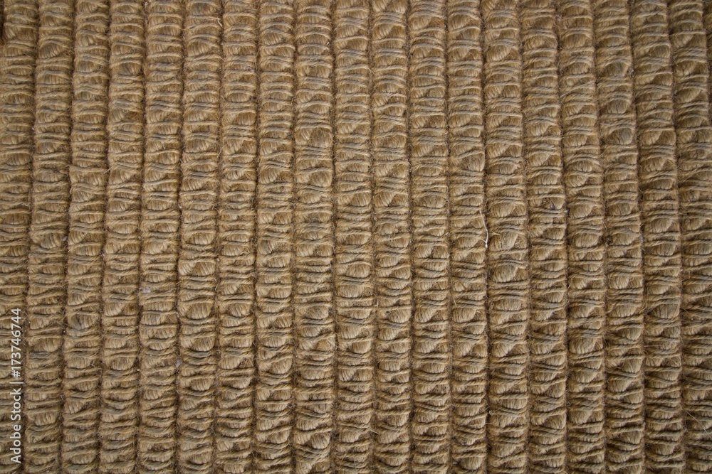 Foto Stock Textura de malha de sisal, tapete de corda sisal