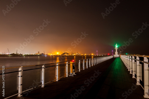 Harbor and Lighthouse photo