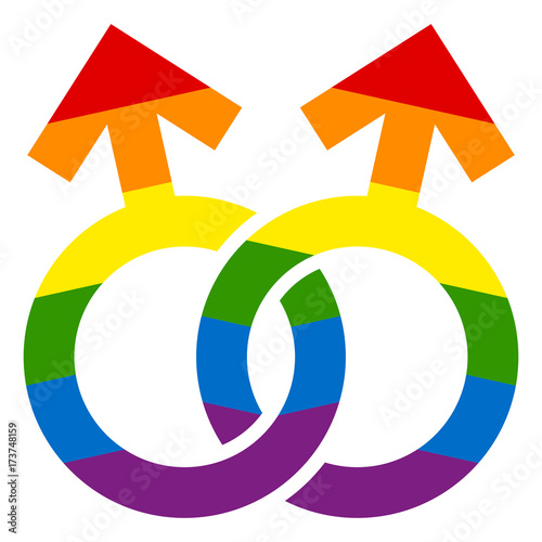 Male Gay Rainbow Icon