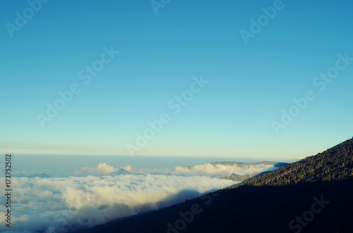 Beautiful Scenery at the Peak of the Mountain of Rinjani © krisma yusafet