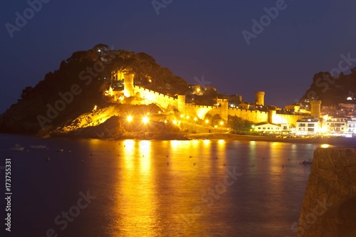 fortification with wall and towers in Tossa de mar, Spain © MonikM
