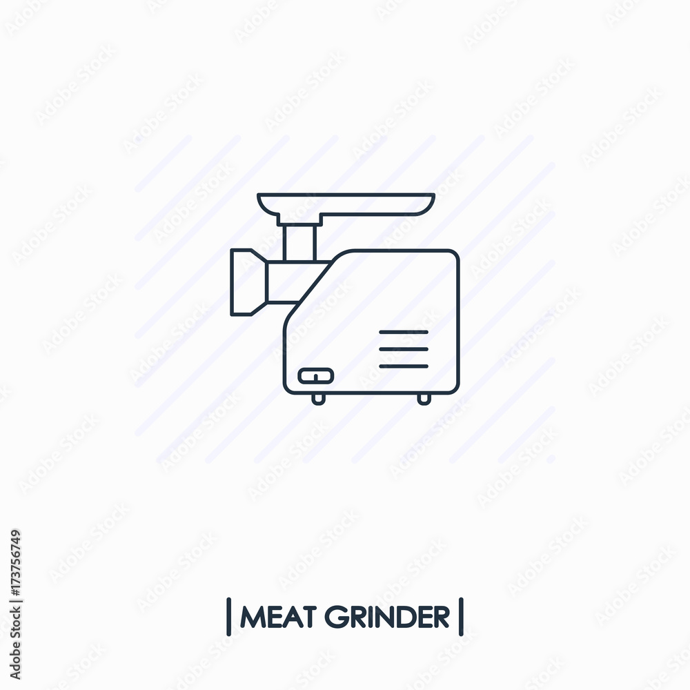 Meat grinder outline icon isolated Meat grinder outline icon isolated