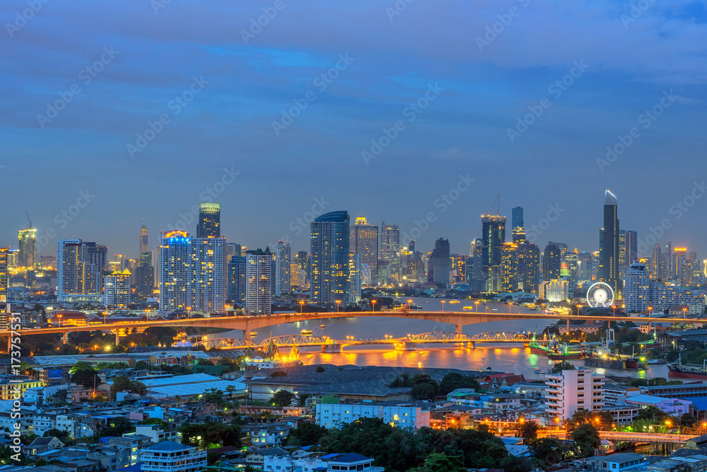 Panorama Bangkok city.