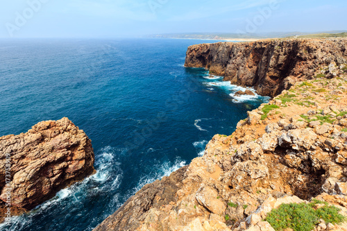 Summer Atlantic coast (Algarve, Portugal).