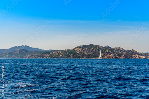 yacht near Sardinia island