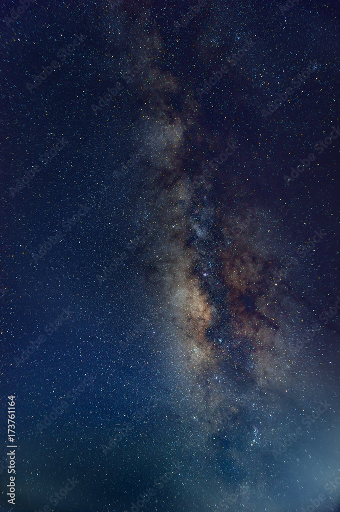 Fototapeta premium Vertical Milky way
