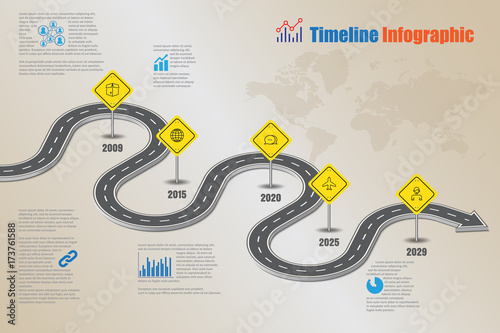 Business road map timeline infographic icons designed for abstract background template milestone element modern diagram process technology digital marketing data presentation chart Vector illustration