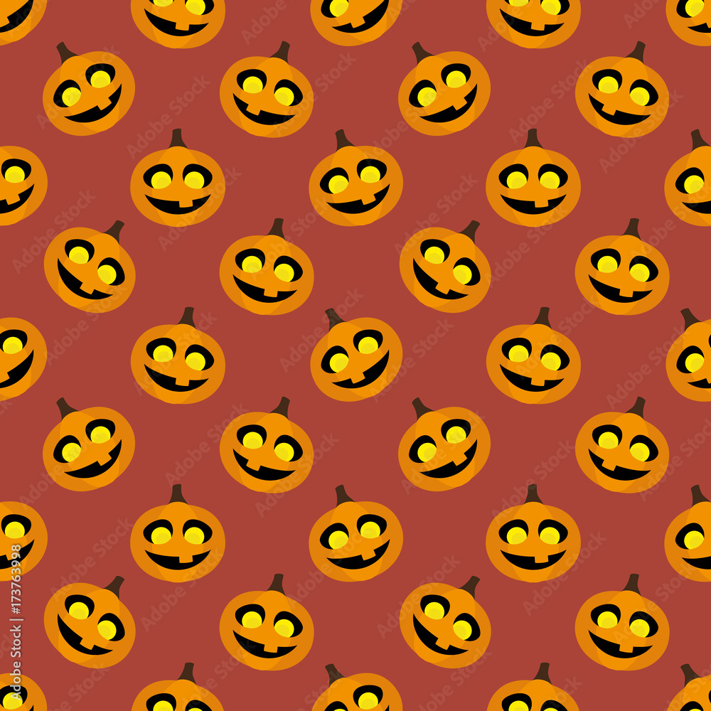 Red background with Halloween pumpkins. Red background with Halloween pumpkins.