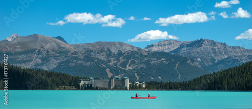 Scenic view of the Lake Louise at Banff National Park