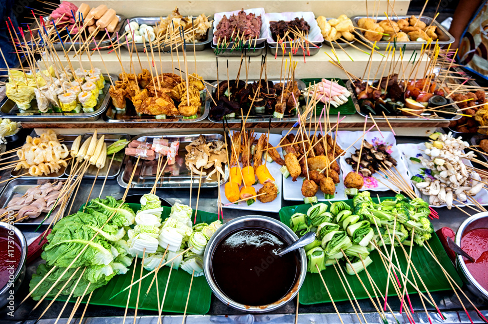 Foto de Lok Lok the Famoush street food at night time in