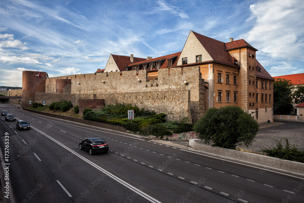 Walled Old Town of Bratislava in Slovakia