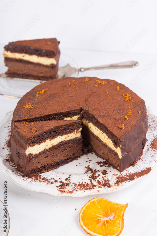 chocolate and orange cake
chocolate and orange cake