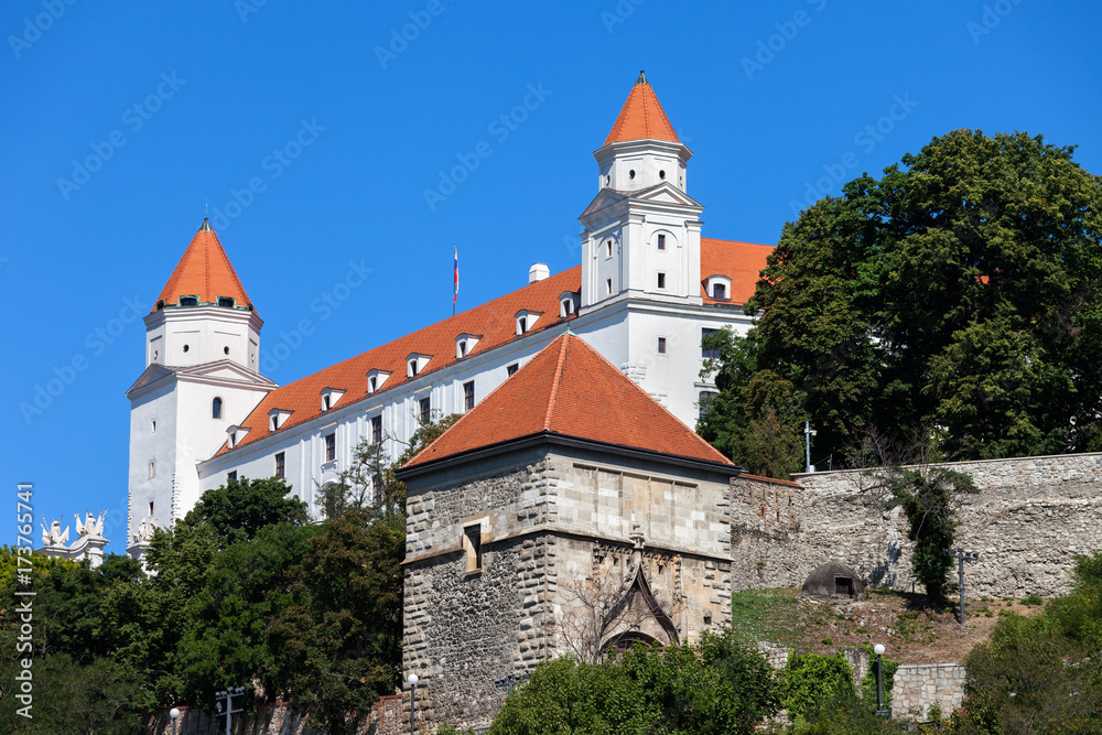 Bratislava Castle and Sigismund Gate in Slovakia Bratislava Castle and Sigismund Gate in Slovakia