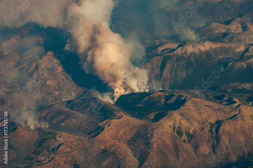 wildfire smoke plumes 