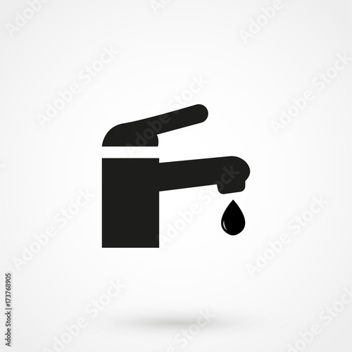 Modern Faucet vector icon. photo