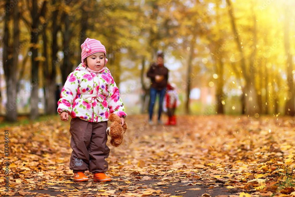 children having fun on a walk children having fun on a walk