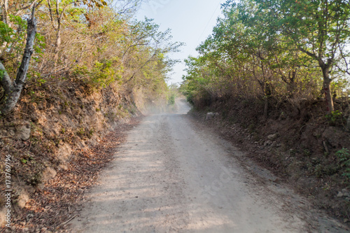Rural road in El Salvador