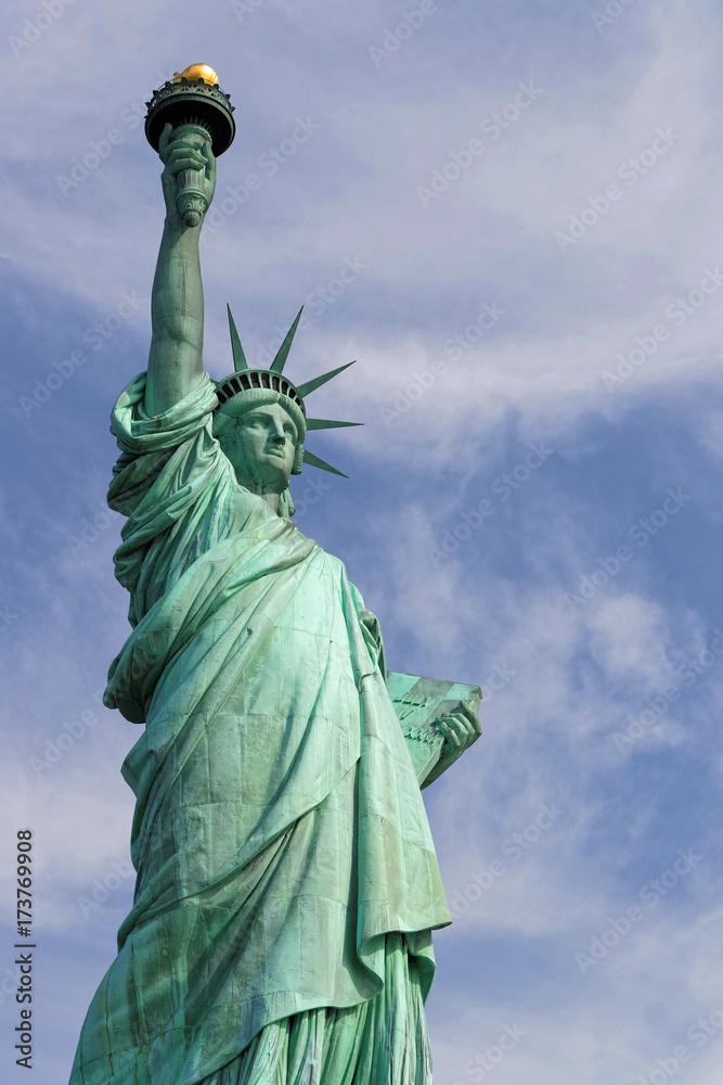 Fototapeta premium Au pied de la Statue De La Liberté