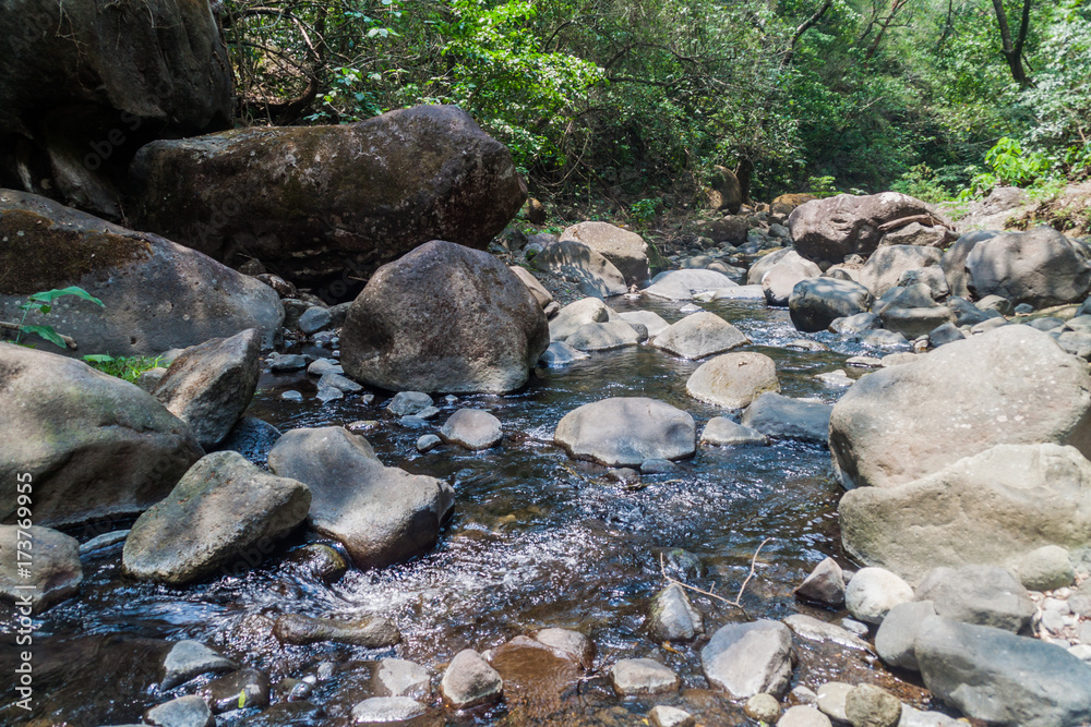 Creek in national park El Imposible, El Salvador Creek in national park El Imposible, El Salvador
