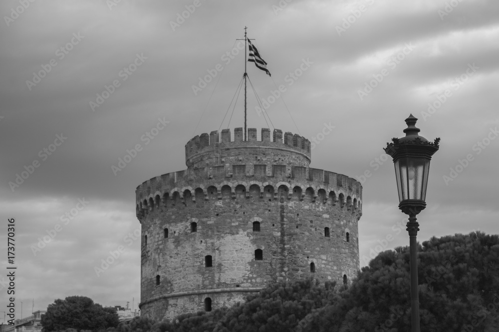 Tower in Thessaloniki (black&white)