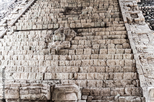 Hieroglyphic Stairway at the archaeological site Copan, Honduras