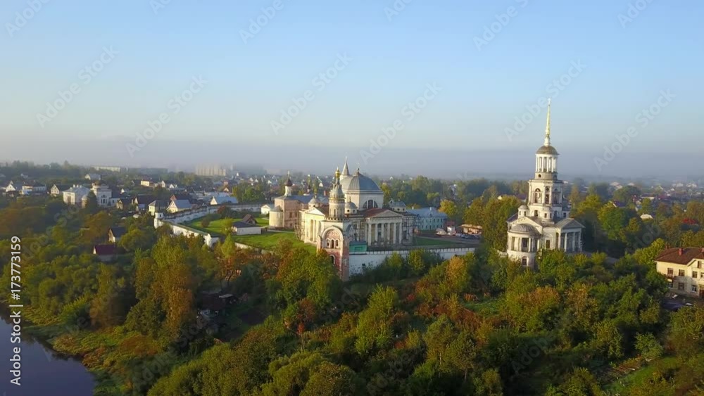 Aerial view on Boris and Gleb Novotorzhsky monastery in Torzhok, Tver oblast, Russia
Aerial view on Boris and Gleb Novotorzhsky monastery in Torzhok, Tver oblast, Russia
