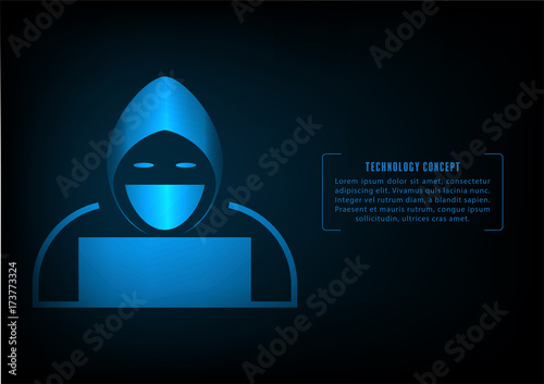 Technology hacker concept.