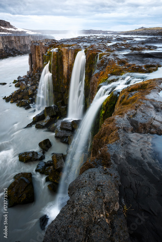 Famous Selfoss waterfall