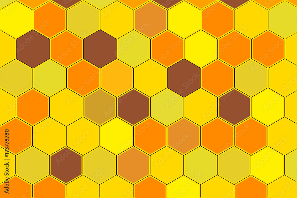 honey comb illustration on white background honey comb illustration on white background