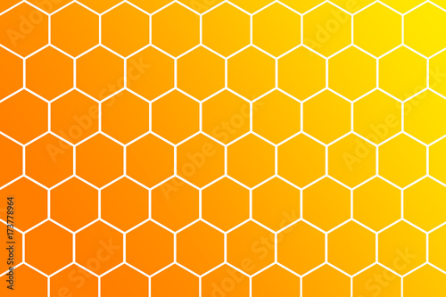 honey comb illustration on white background photo