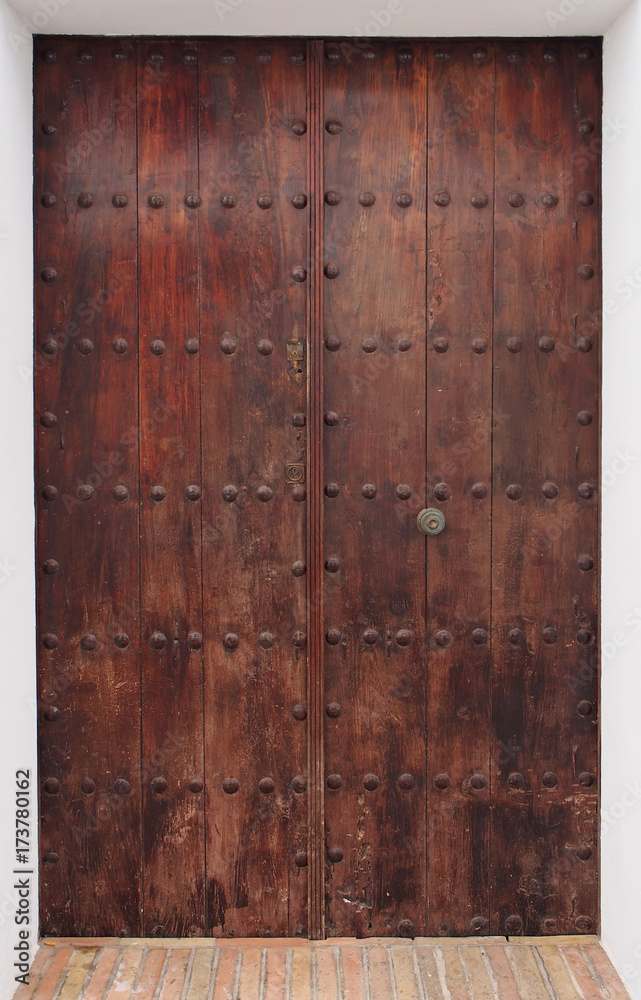 Traditional wooden door