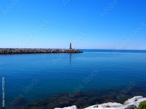 Lighthouse on the sea