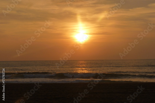 Coucher de soleil - mer