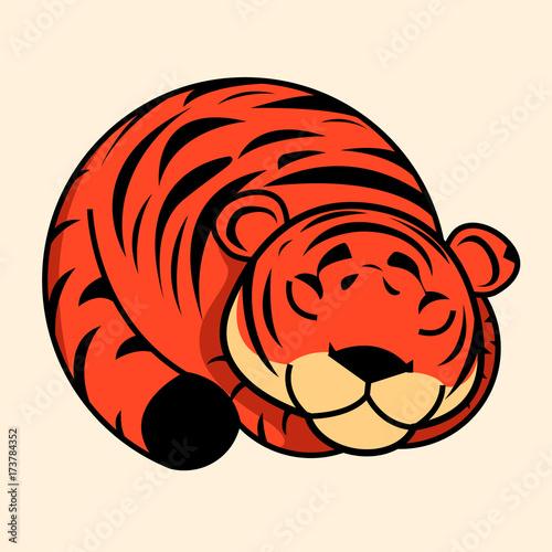 Fototapeta Naklejka Na Ścianę i Meble -  Tiger icon