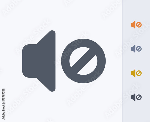 Muted Speaker - Carbon Icons. A professional, pixel-perfect icon designed on a 32 x 32 pixel grid and redesigned on a 16 x 16 pixel grid for very small sizes.