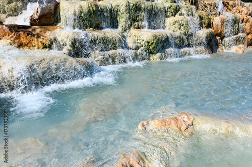 Natural spa Saturnia thermal baths, Italy photo