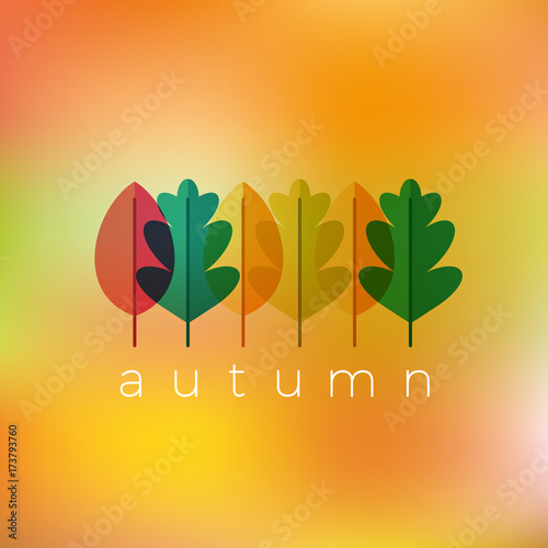 Autumn leaves background
