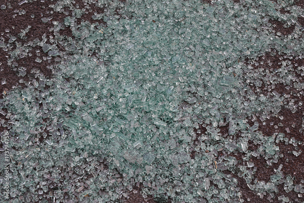 Obraz premium car glass broken