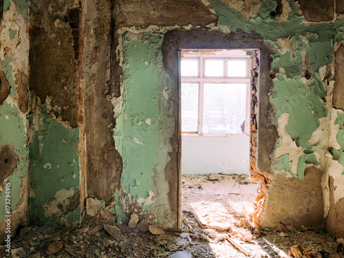 Abandoned mouldy room