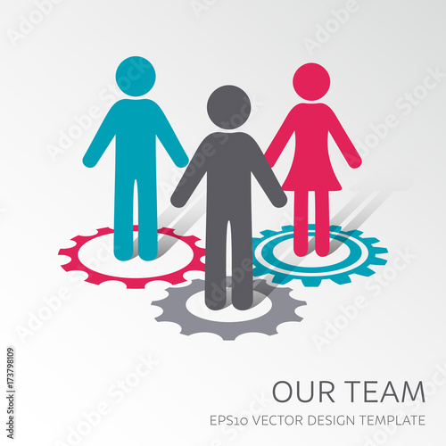 Vector our company team icon