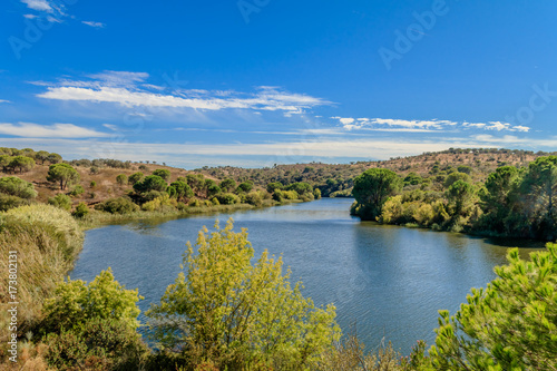 Vista do Parque Ecológico do Gameiro em Mora Portugal