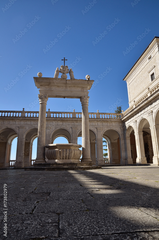 Obraz premium Montecassino Abbey, religious and historic destination in Cassino. Italy