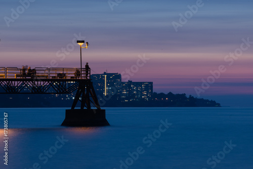 Edge Water park cleveland ohio at sunset