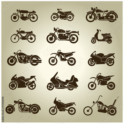 15 Motorcycle Icons