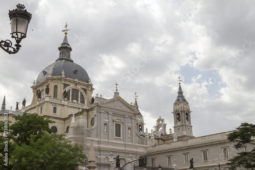 Ancient church, Almudena Cathedral, located in the area of the Habsburgs, classical architecture