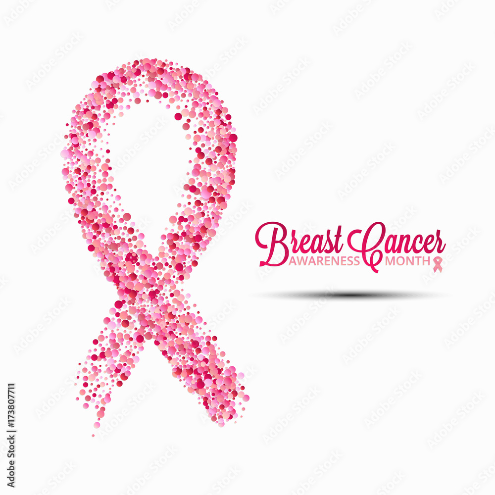 Breast cancer awareness month abstract pink ribbon Breast cancer awareness month abstract pink ribbon