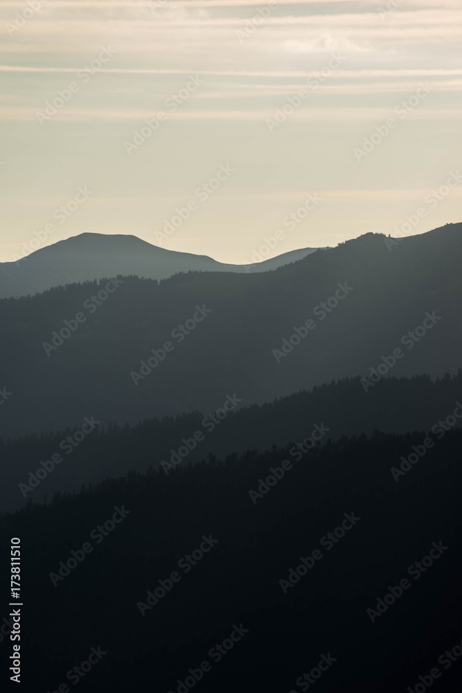 Obraz premium Panorama vallée Saint Lary Soulan Pyrénées France