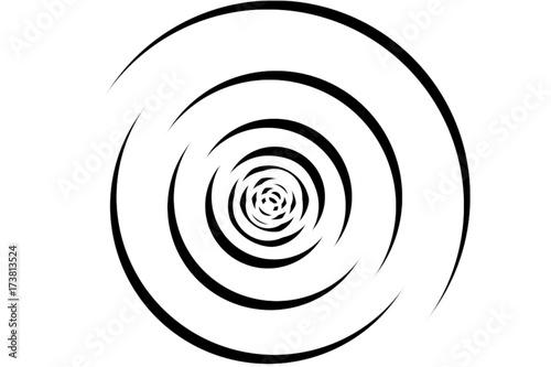Hypnosis circle on white background