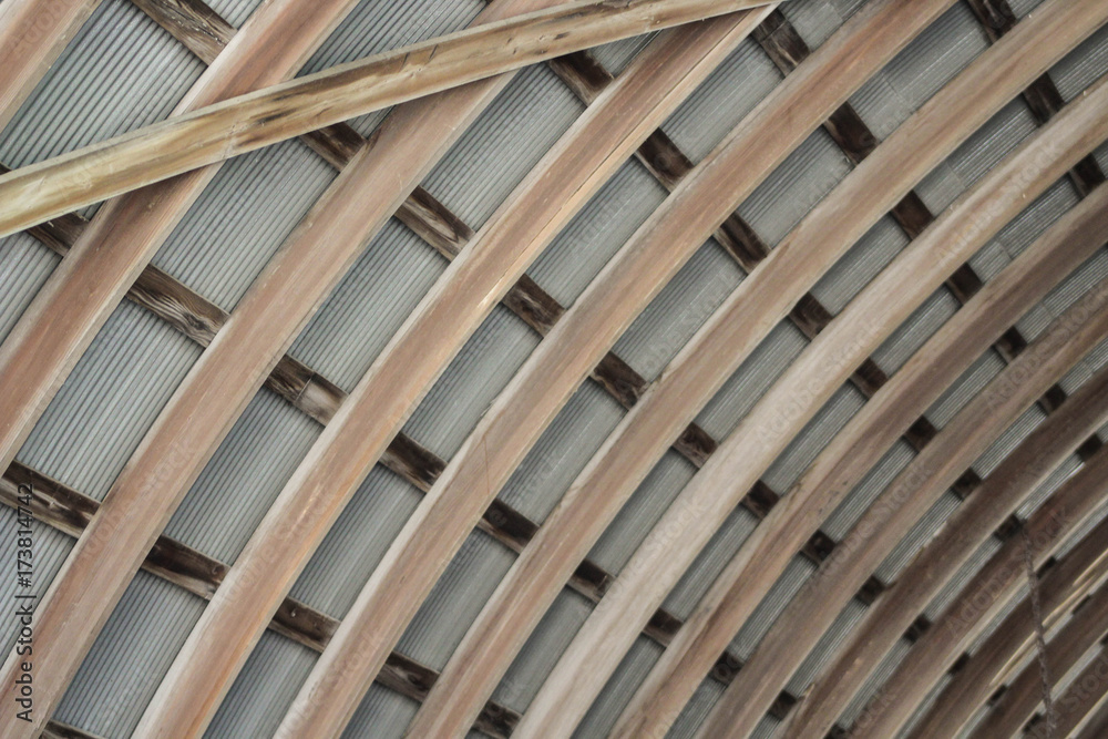 Inside of Quonset Building Inside of Quonset Building
