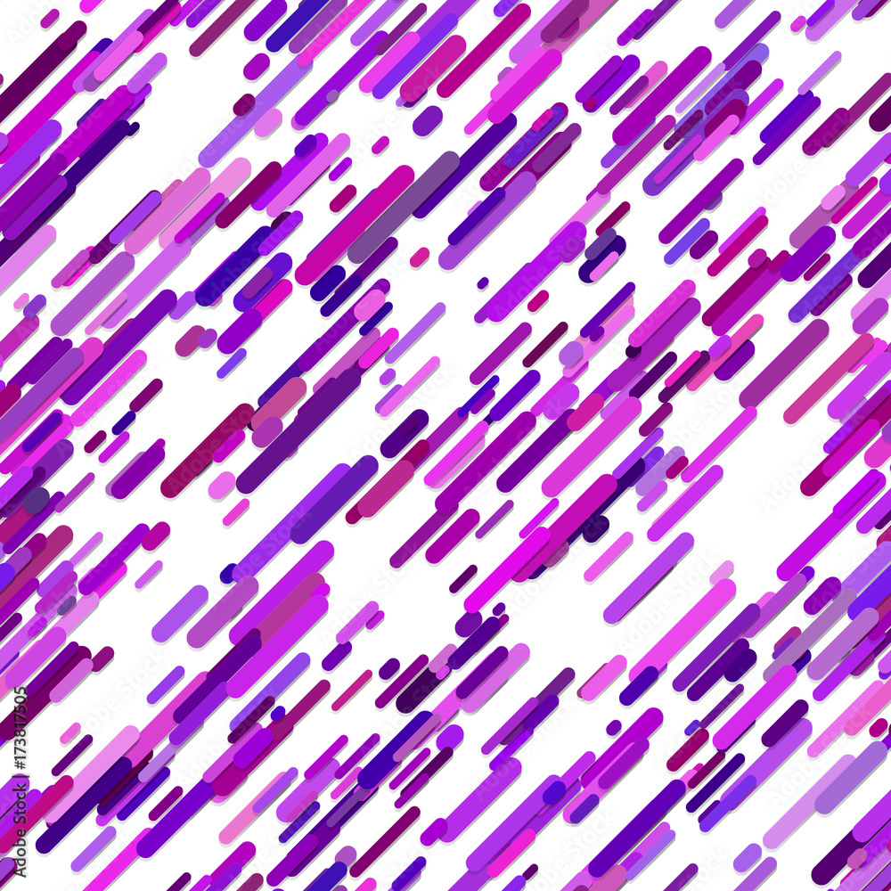 Color abstract random diagonal rounded stripe pattern background - vector graphic design from purple lines on white background Color abstract random diagonal rounded stripe pattern background - vector graphic design from purple lines on white background